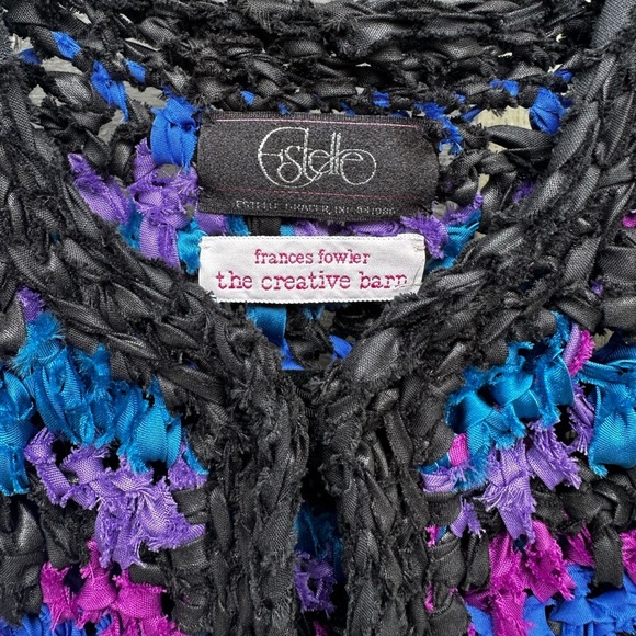 Estelle Gracer 1989 Vintage Chunky Knit Jacket Size Small - Picture 6 of 6